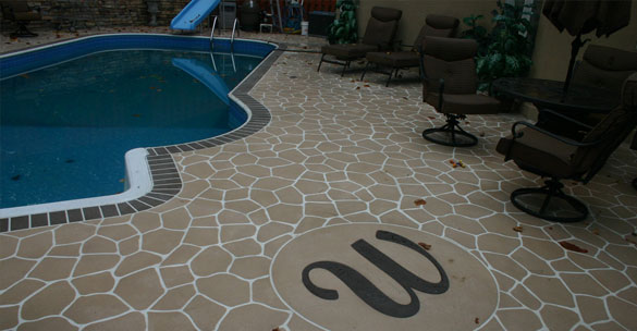 1 – stampede Brick Stamped Concrete Overlays