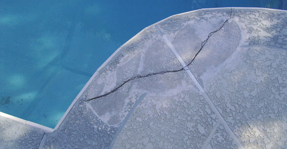 3 POOL DECK CRACK REPAIR Residential Pool Deck Crack Repairs
